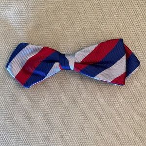 1960s striped bow tie, clip on
